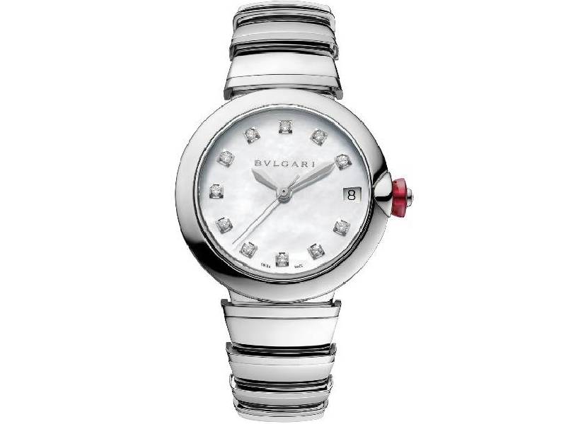 OROLOGIO DONNA AUTOMATICO ACCIAIO/ACCIAIO CON DIAMANTI LVCEA BULGARI 102199